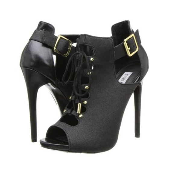 Steve Madden Shoes - Steve Madden Metteor laceup heels size 10 black
